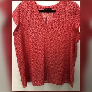 Womens V-Neck Short Sleeve Blouse